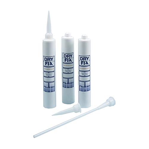 DryFix DPC Damp Proofing Injection Cream 380ml (BBA Approved) x3