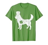 Photo Gallery retro husky hat regalo irish shamrock dog st patrick s day maglietta Photo Gallery retro husky hat regalo irish shamrock dog st patrick s day maglietta