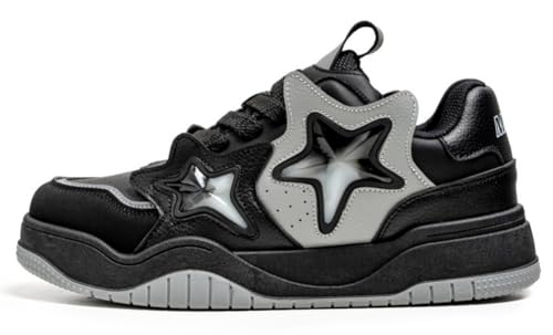 Men's Chunky Sneakers Y2K Retro Star Shoes Walking Sneakers for Men Casual Walking Shoes Size 7-9.5