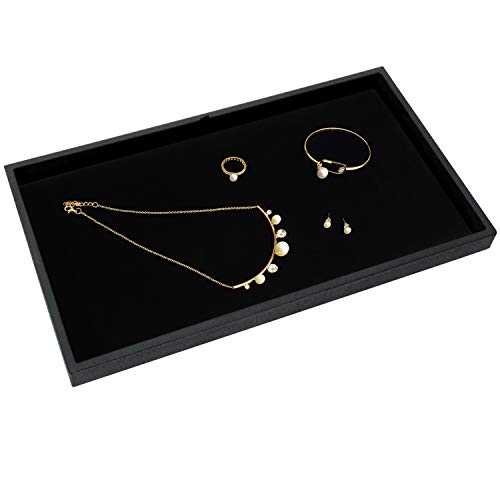 Mooca 93-1X6BK 6 Pcs Set Jewelry Display Trays Jewelry Display Pad Tray Jewelry Display Insert Jewelry Display Trays Accessory Tray thumb #5