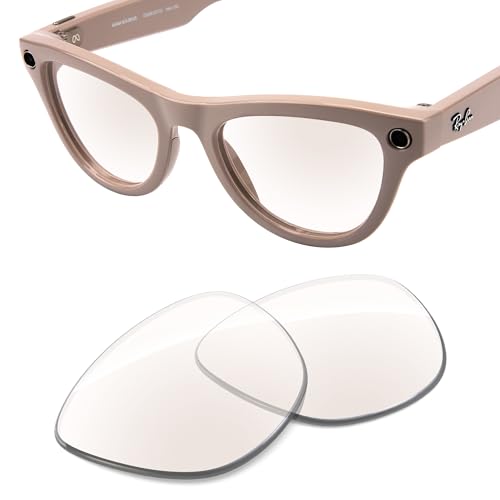 Image of Replacement Lenses Compatible with RayBan Meta Skyler RW4010 52mm AI Glasses, UV Protection, Transition
