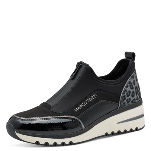 MARCO TOZZI Sneaker 2-24780-45, Scarpe da Ginnastica Donna, Pettine Nero,