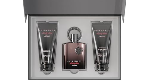 Afnan Gift Set Supremacy Not Only Intense Perfume Gift Set For Men – Eau De Parfum (3.4 Oz), After Shave (5 Oz), Shower Gel (5 Oz)