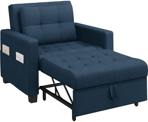 Yaheetech 3 en 1, sillón cama individual con respaldo de tres posiciones