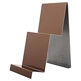 DECORNIJIA Expositor de Bolsos y Monederos de Acero Inoxidable en Forma Trapezoidal, Estante de 2 Niveles Color Rosa Dorado Brillante, Organizador Compacto para Mostrar Bolsos en Tiendas