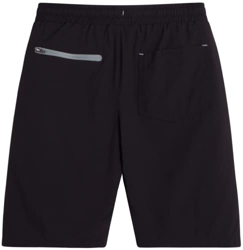 Eddie Bauer Boys' Active Shorts - Quick Dry Athletic Shorts - Hybrid Mesh Performance Shorts For Boys (2-16), Size 10-12, Black #TOP5