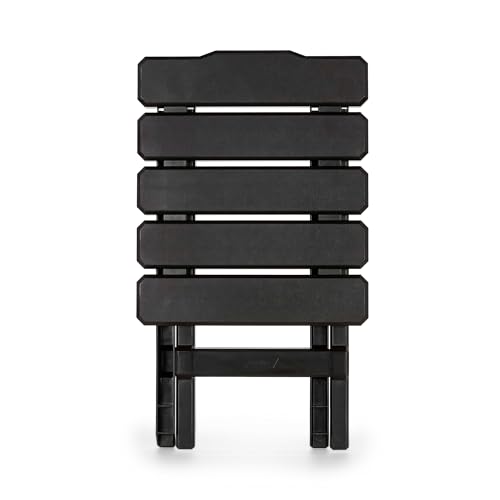 Image of Camco Adirondack Portable Outdoor Folding Side Table, Perfect for The Beach, Camping, Picnics, Cookouts and More, Weatherproof and Rust Resistant Mocha (51882)