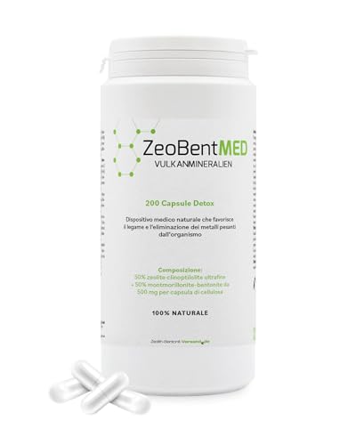 Zeolite-Bentonite 200 Detox-Capsule, ZeoBent