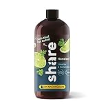 share Botella de recambio de jabón líquido de lima y cilantro, pH neutro para la piel, vegano, sin colorantes, 500 ml