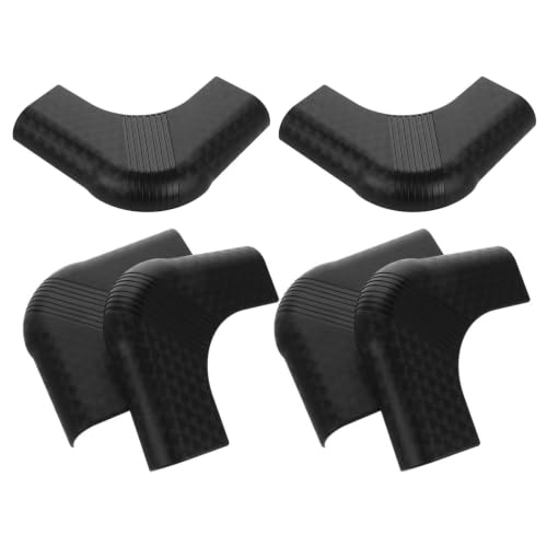 Protectores de esquinas para billar Luxshiny de nailon negro con 6 piezas redondas