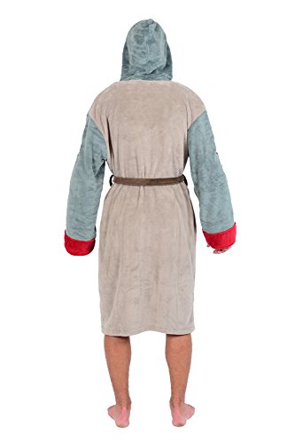 Star Wars Boba Fett Hooded Bathrobe For Men | Soft Plush Spa Robe For Adults | Lightweight Fleece Shower Robe With Belted Tie | One Size Fits Most Adults #TOP1