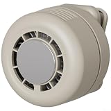Klemmbarer Halsventilator mit verstellbarem Neck, 3 Geschwindigkeitsstufen, 1800 mAh Akku und Halbleiter-Kühltechnik für Outdoor-Aktivitäten und Reisen(Beige)