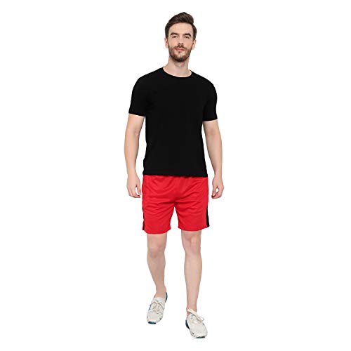 Image of DIA A DIA Men's Athletic Shorts Combo Pack - Quick Dry Polyester Blend Gym Running Training Sports Shorts with Zipper Pockets & Elastic Waistband