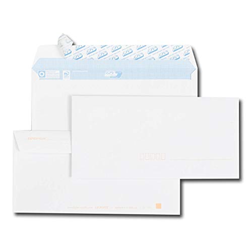 Enveloppes DL 110x220 mm à bande adhésive idéales pour classer vos documents de bureau