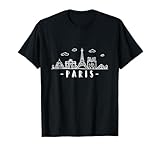 Frankreich Eiffelturm Paris Comic Motiv T Shirt