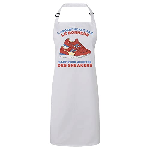 Tablier cuisine premium sneakers idée cadeau originale cuisinier