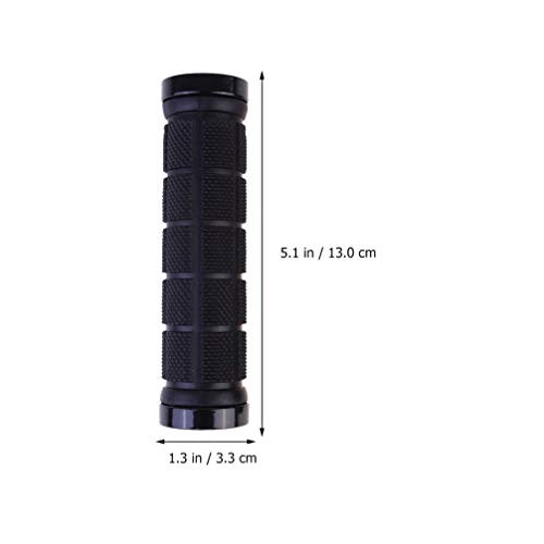 CLISPEED 2 Pares de Apertos de Bicicleta de Borracha Macia Antiderrapante Capa de Pega de Bicicleta