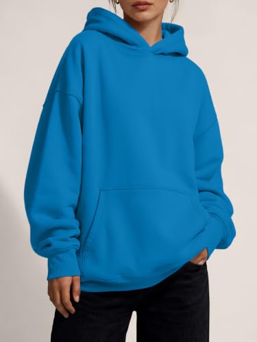 Image of Trendy Queen Women Oversized Hoodies Fall Outfits | Gentle Skin Feel, Aesthetic Drop Shoulder, Large Kangaroo Pocket, Seamless Daily Outfit Match