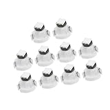 REPAIROCK 10 Pcs Blue T3 3030 LED 12V Car Interior Instrument Panel Dash Cluster Gauge Bulbs Light Dashboard Warning Indicator Cluster Lights Auto Lamp Auto Replacement Parts