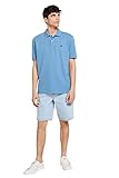 Básico Springfield Polo Básico para Hombre, Azul Medio, M
