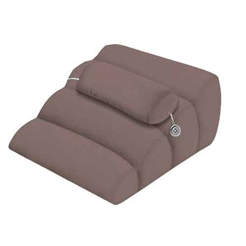 PLIKMN Almohadas de Lectura Almohada de cuña con Espuma algodón de Calidad, diseñada para el Cuidado en Cama, diseño de Cremallera de Gran Apertura y Lujosa Funda de Almohada de Jacquard(BR