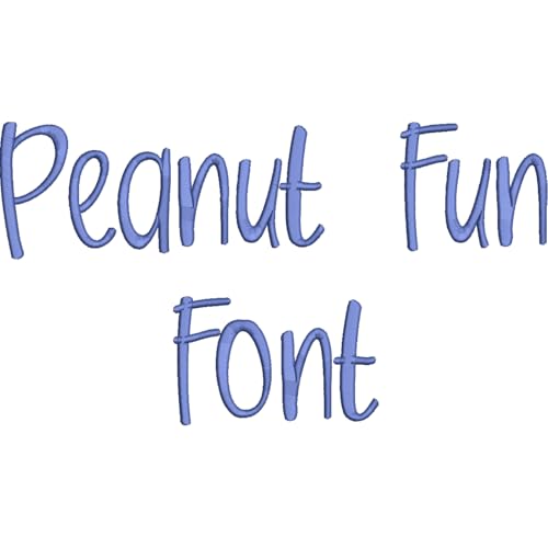 Threadart Machine Embroidery Designs - Alphabet Sets - Peanut Fun BX Font