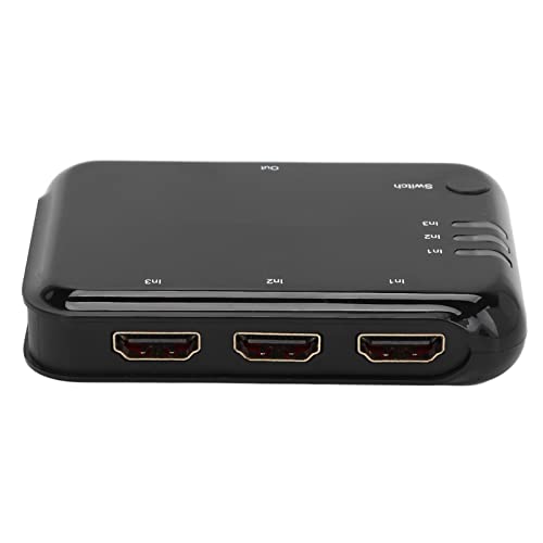 Interruptor de vídeo HD, 4Kx2K 30Hz 3x1 HD Multimedia Interface Switch 3D Bandwidth Support 2.97Gbps