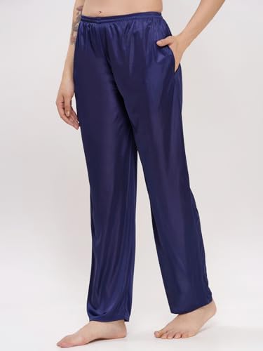 Image of Romaisa Women's Navy Blue Night Suit Set for Women - Stylish Pajama Set Sleepwear Lounge Wear Comfortable Nightwear