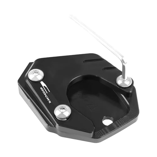 Support latéral CB650R pour stationner votre moto Honda en roadtrip et camping
