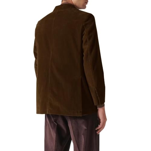 Suit for Men Corduroy Jacket Slim Fit Casual Suits Blazers Mens Sport Coats Tweed Jackets Weeding Groomsmen Formal Clothes3