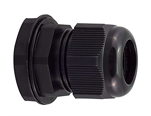 RS PRO Metric Thread Kabelverschraubung, M40 Nylon 6.6 Schwarz 20 mm/ 28 mm, IP68, Packung a 5 Stück