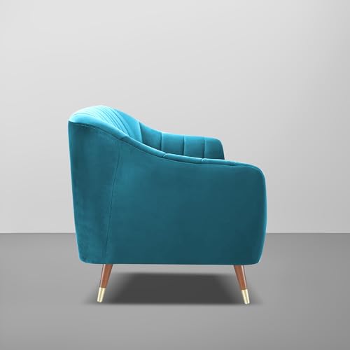 Image of Atticus 2 Seater Sofa for Living Room (Turquise) Premium Fabric Sofa