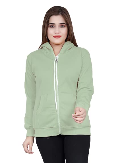 hainah Fleece Jacket for Women |Regular Fit Zipper | Hooded for Girls|Stylish Sweatshirt for Women-picture-52