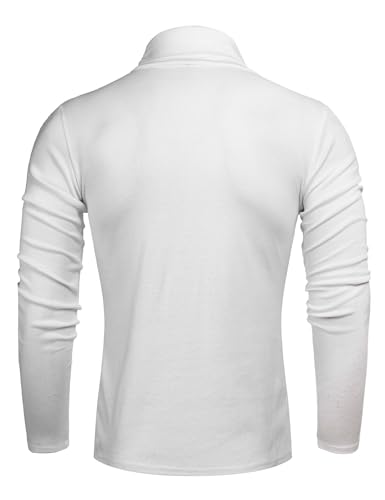 iWoo Men's Casual Turtleneck Pullover Sweaters Long Sleeve Slim Fit Warm Basic Tops3