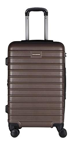 Mala De Viagem Abs Zass Roncalli 4 Rodinhas 360° Rígida P Café