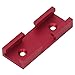 T Track Intersection Parts, Aluminum Alloy Woodworking Track Connector, 4PCS T Track Chute Kit with smoothness Outer layer, Compact and Portable for Carpenter, Woodworking Tools (Red)