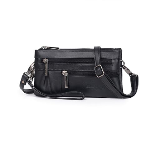 Paquet bandoulière pour femme Adorainbow mini pochette noire en PU