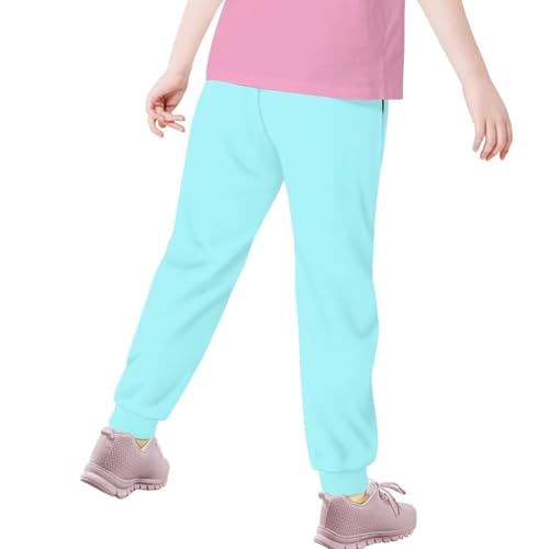 AmzPrint Brown Sweatpants for Boys Solid Color Winter Fall Drawstring Running Athletic Sweatpants Size 14-164