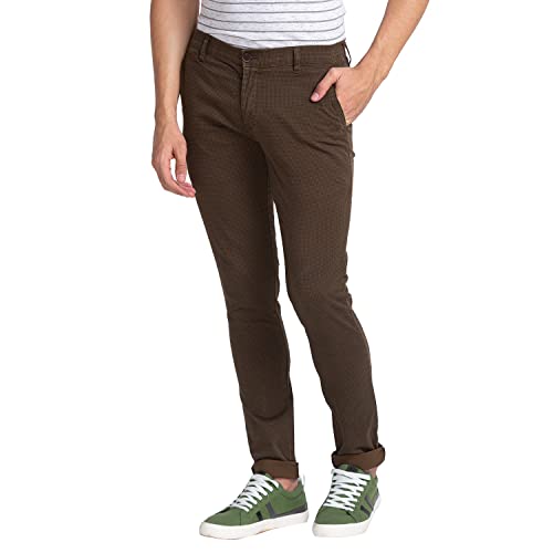 Image of Parx Cotton Black Casual Trouser for Men