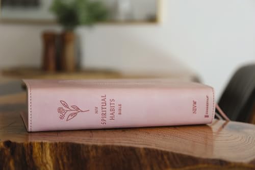 Image of NIV, Spiritual Habits Bible, Leathersoft, Pink, Red Letter, Comfort Print: Learn to Live a Gospel-Centered Life