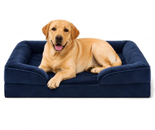 Image of PawHaven Dog Bed Comfortable Dog Mattress for Sleeping, Washable pet Bed for Dogs (Blue Color, 30x20x3 inch)