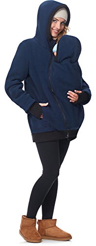 Be Mammy Chaqueta Abrigo Premamá Panel Extraíble Embarazo Ropa Invierno BE20-181 - Imagen 5