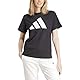 adidas Damen PWR 3 Graphic Tee, Black, S