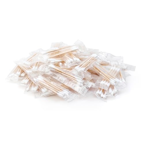 200 Pack Cotton Swabs, Individually Wrapped Cotton Swab