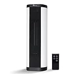 Senville 1500W Space Heater for Indoor Use, Electric, Ceramic, Remote, Digital Thermostat, Overheat Protection, Vertical & Horizontal Operation