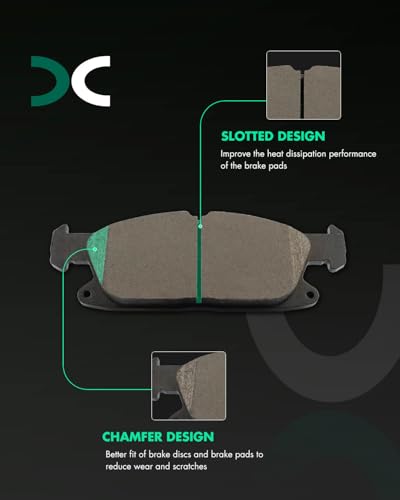Image of SCITOO D2180-9053 Disc Brake Pads Sets Front Ceramic Brake Pads w /Hardware