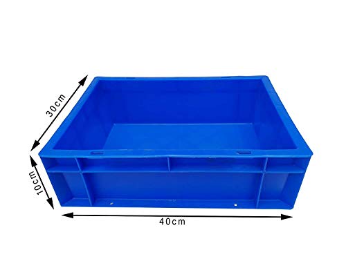 Plastic Storage Crates (400x300x120 Millimeters, Blue)