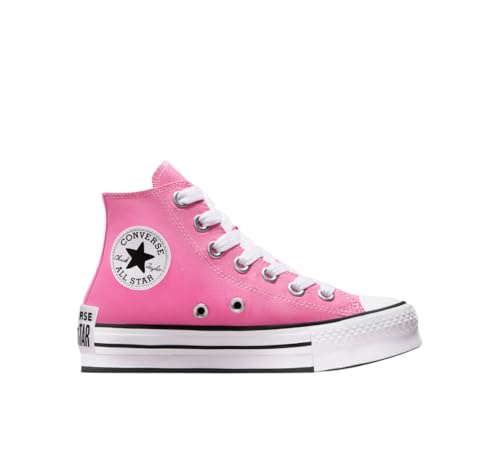Converse Chuck Taylor All Star EVA Lift Platform Sketch Big Kids High Top Sneaker (Pink/White/Black, US Footwear Size System, Big Kid, Numeric, Medium, 6.5)2