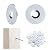 Muzata 40Pack Cable Railing Kit Protector Sleeve Adhesive Grommet Protective for 1/8" 5/32" 3/16" Wire Rope Wood Metal Posts T316 Stainless Steel Cable Deck Stair Railing CR91,CP2