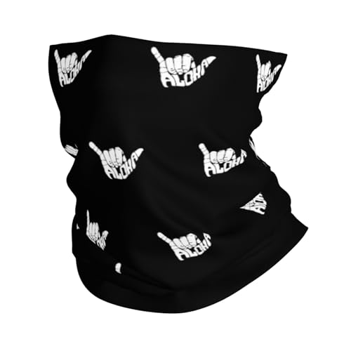Shaka Aloha Hawaii Neck Gaiters Face Masks Scarves Sun Protection Balaclavas Headbands Unisex